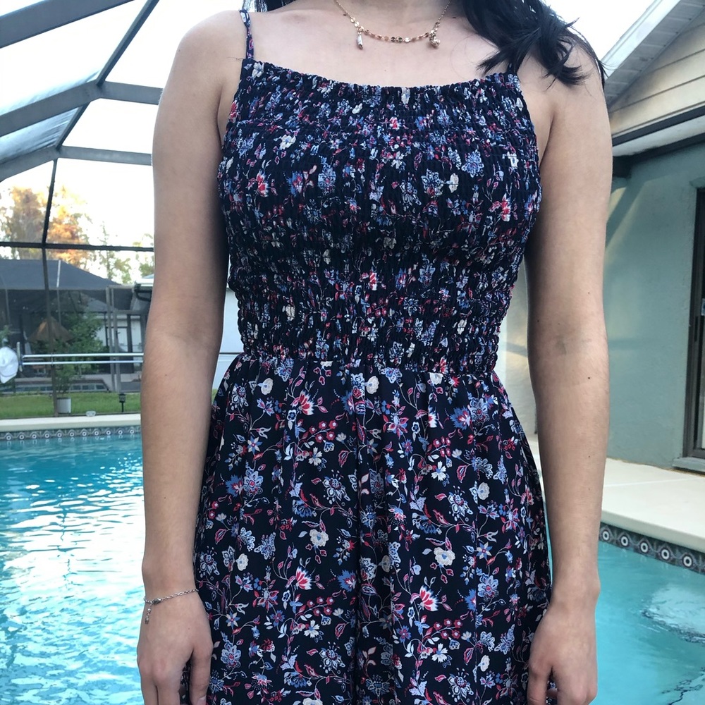 Colorful flower jumpsuit